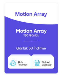 Motion Array – 180 Günlük